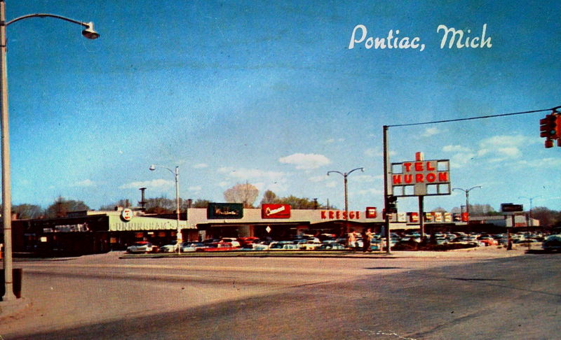Tel-Huron Plaza - Old Post Card (newer photo)